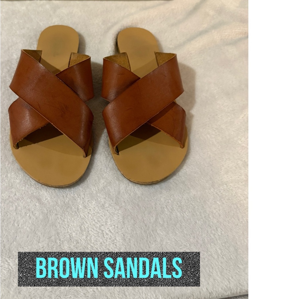 Brown Leather Sandals